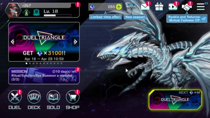 Lv 18|20 Deck|VSK9,Dracotail,Radiant,Yummys,Dragotail Maid,Sky Striker,Etc|Ranked Available|Konami|CE ON|Check(YMD1036)