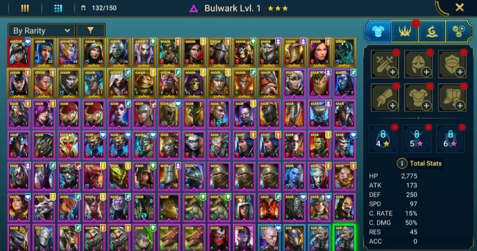 Starter with Mythical - Nais : 93k energy / 61 mln coins / Zavia, Helior, Arix, Ninja + 20 Login Legendaries / Maneater