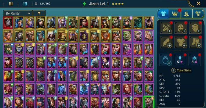 Starter with Mythical - Lady Mikage : 88k energy / 56 mln coins / Harima, Jintoro, Arix, Ninja + 20 Login Legendaries / Aniri