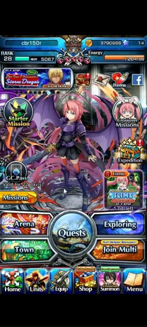 Global|Rank 28|3 Ascend+2 TW|[Shizu,Combat Form Milim]+TW,Running Rabbit Rimuru|Lpot 14|Check SS(GS2430)