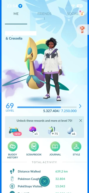 Level 69, 107 Shiny, 90 Legendary, 13 IV 100, 7 Shiny Legendary, 29 Shadow Legendary