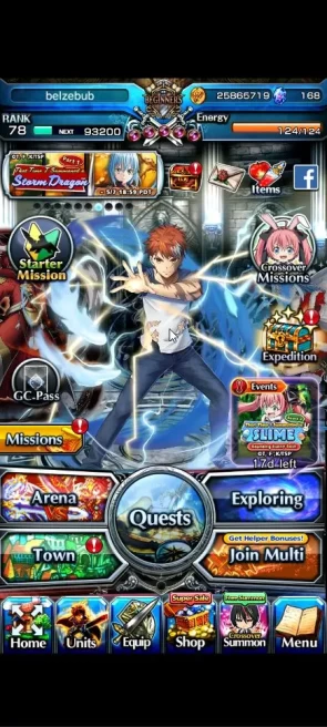 Global|Rank 78|10 Ascend+5 TW|[Emiya,Chloe,S Rimuru,etc]+TW,S Miyu,Fen,King Orvell,Platina,etc|Lpot 124|Check SS(GS2428)