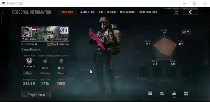MOBILE Lv30|SV 344M|CV 235M| Machete Battle | LR-AR Koi, VSS Decree | Many Skin |CN Off|Infinite|CheckSS(AB2910)