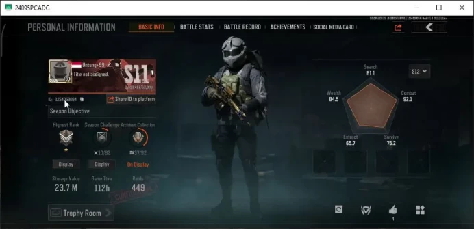 MOBILE Lv30|SV 23M|CV 17M|AEK B,LRAR1 Decree,AUG Symphony,AR57 Symphony|CN Off|Infinite|CheckSS(AB2915)