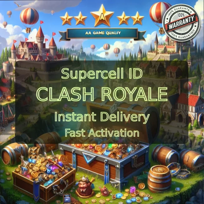 KT 10 LEVEL 29+Trophies:3693+1 Evolution+78 Cards+4 Cards (11LVL)+6 Tower Skins+17 Emotes+241K Gold+742 Gems+IOS/ANDROID #LOT-136060