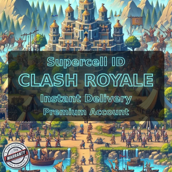 KT 10 LEVEL 27+Trophies:2344+2 Evolution+58 Cards+2 Cards (12LVL)+4 Tower Skins+13 Emotes+39K Gold+195 Gems+IOS/ANDROID #LOT-136063