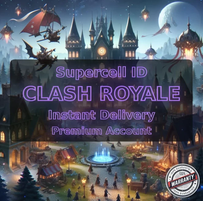 KT 10 LEVEL 27+Trophies:5325+97 Cards+3 Cards (12LVL)+4 Tower Skins+11 Emotes+84K Gold+1094 Gems+IOS/ANDROID #LOT-136066