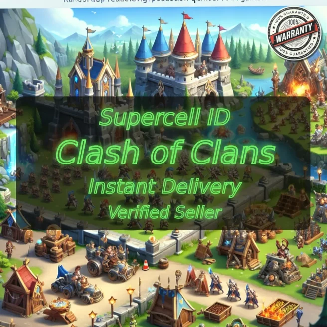 105 XP+TH10+502 Gems Bk-40 Aq-40+War Stars 56+Builder Bas 6+IOS/ANDROID #LOT-136114