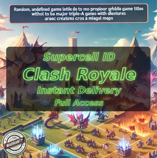 KT 10 LEVEL 29+Trophies:3087+83 Cards+2 Cards (11LVL)+1 Tower Skins+7 Emotes+3K Gold+444 Gems+IOS/ANDROID #LOT-136150