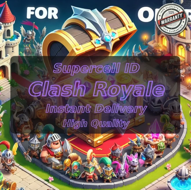 KT 10 LEVEL 29+Trophies:5005+1 Evolution+101 Cards+3 Cards (12LVL)+1 Tower Skins+11 Emotes+72K Gold+8 Gems+IOS/ANDROID #LOT-136158