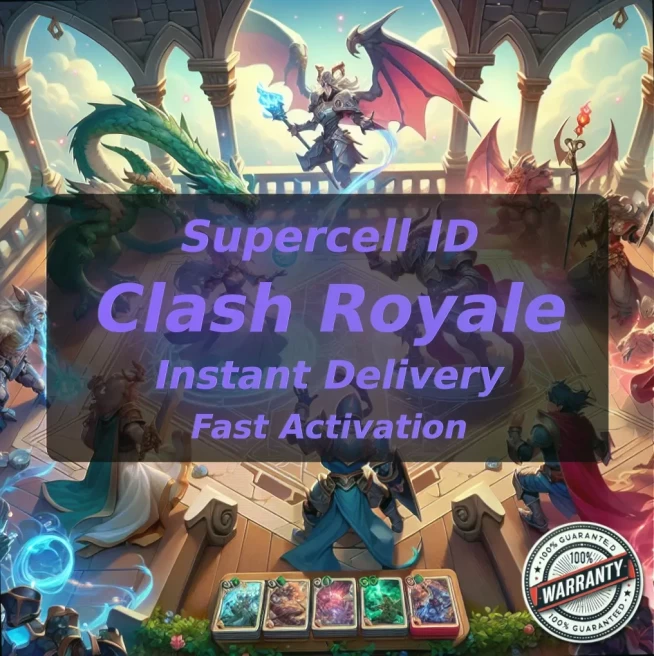 KT 14 LEVEL 52+Trophies:8030+8 Evolution+118 Cards+4 Cards (MAX) + 25 Cards (14LVL)+7 Tower Skins+42 Emotes+179K Gold+2108 Gems+IOS #LOT-136192