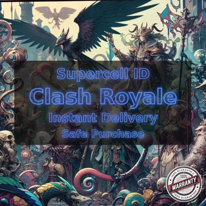 KT 14 LEVEL 53+Trophies:8296+2 Evolution+115 Cards+8 Cards (MAX) + 8 Cards (14LVL)+7 Tower Skins+61 Emotes+1.1KK Gold+392 Gems+IOS/ #LOT-136197