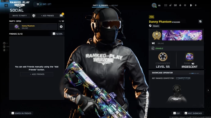  WARZONE + Iridescent Ranked + Season 3 +10028 SR + Full Access + Instant Delivery