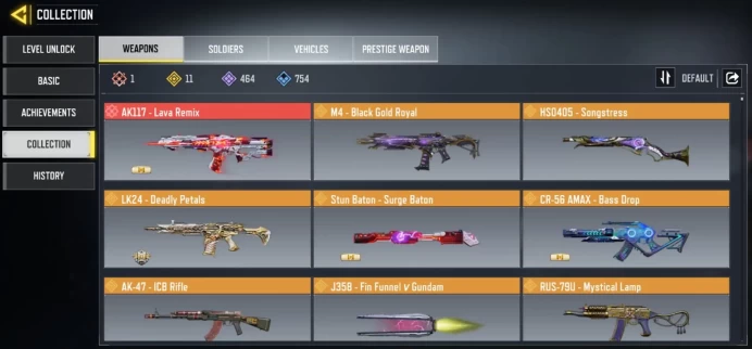COD Mobile | Level 400 | 11 Legendary Guns | Mythic AK-117  | HSO Songstress  | 454 Epic Guns | 224 Epic Characters |CA163