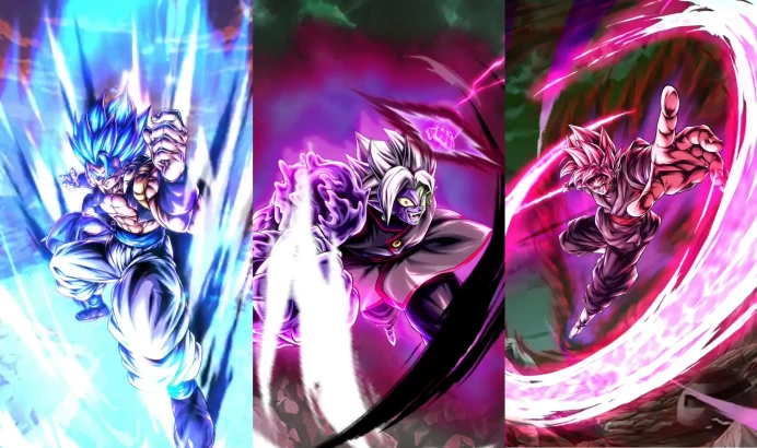 3UL [iOS]UL Super Saiyan God SS Gogeta[purple]+UL Half-Corrupted Fusion Zamasu[purple]+UL Super Saiyan Rose Goku Black[green]+46000CC+0~5LL