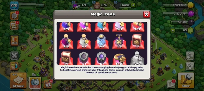 97% MAX TH17 - 3640 WAR STARS - MAX EQUIPMENT EPIC - 14 HERO SKIN - GEMS - LOTS OF MAGIC ITEMS