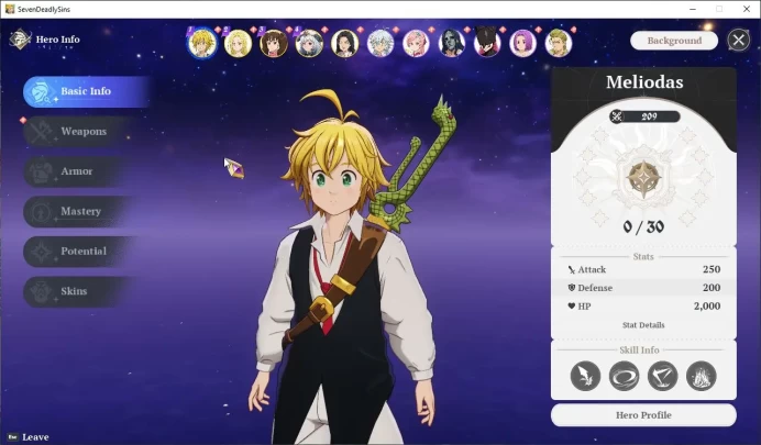 EU| Fresh Starter Lv 2 | 5 SSR | Meliodas,Elaine,Diane,Jericho,Guila & 6 SR |Act 1 Story|Log Netmarble Email|Take Email|SDO1038