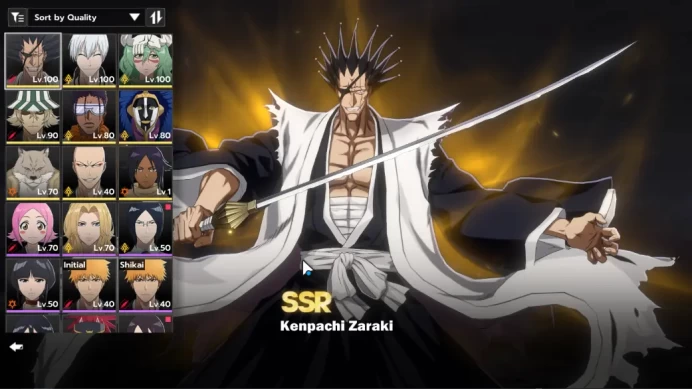 NuverseSEA END LV 71|9SSR [(KenpachiB1,Nelliel,GinB2,Kurotsuchi,KisukeB2)+Stamp SaijinB1,TosenB2,Yoruichi]9 Sign|CheckSS|BSR1039