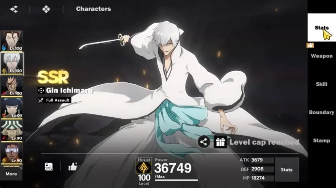 NuverseSEA|LV 71|9SSR[(SoiFon,AizenB1,UraharaB3,TosenB1,YoruichiB1,Gin,Byaku)+Stamp,Kenpachi,Etc]+12SR|8Sign|CheckSS(BSR1043)