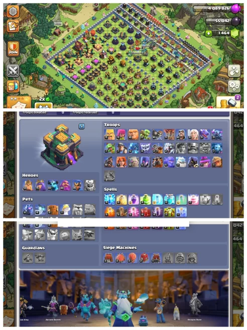 M98◆Th 14 Max Left Wall◆Dragon Statue◆Hero: 58,75,45,48,20◆Books Of Clash Scenery◆7 Epic Good Level◆12 Skin◆Magic Item Loaded