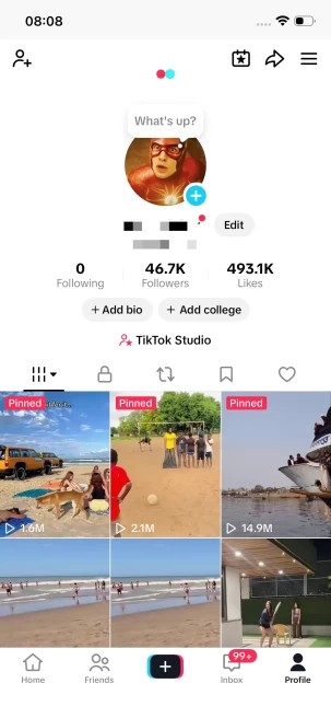 Instanly Delivery/ USA Monetized 46K Real Followers+490K Real Likes Account/ Creator Rewards Program Activated/ Full Access