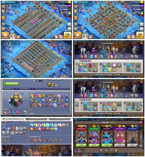 M46【Th 14 Quality Max】7 Epic Equipment Near Max◈Hero: 81,82,52,60,30◈9 Skin◈BH 9◈NC 1K◈Free Warranty