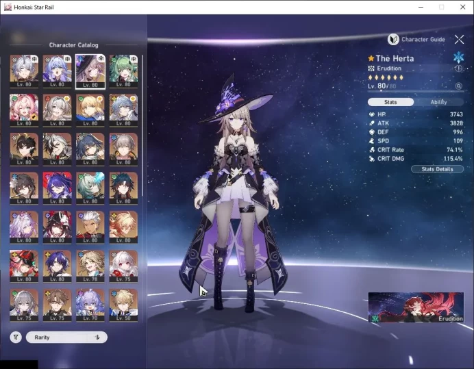 Asia|TL 70|20 Limited|[Castorice,Acheron,Firefly,Hyacine,etc]+Sign,Phainon,Sunday,Rappa,etc|Male MC|TakeMail|CheckSS(HSR6360)