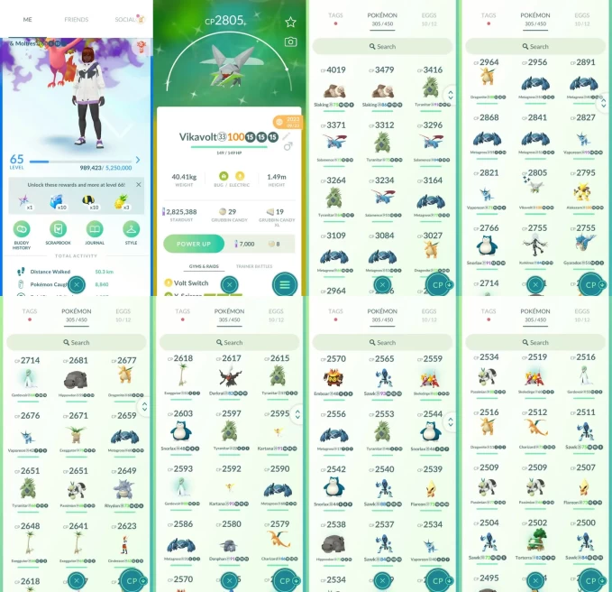 AC1452 -lv 65 Mystic | x12 3000CP | x183 2000CP | x36 Legendary | x1 SHUNDO | x32 shiny | x6 100IV | Shiny shadow Moltres Guzzlord Virizion | Me