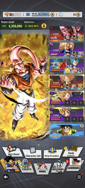 B82-IOS+Android- UL Super Buu 11 Red Star+LR Super Vegito Full Red Star+Good Equipment+Good Team+22 Legends Limited+Gotenks+Buu Kid