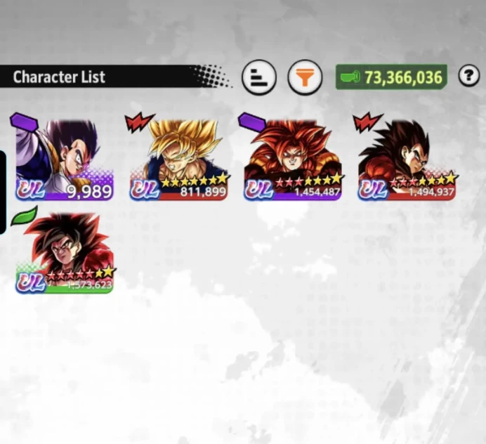 B84-IOS+Android-Team GT+5 UL(SS4 Goku+SS4 Vegeta+SS4 Gogeta)+14 Legends+Good Equipment+SS4 Goku Zenkai+SS4 Gogeta Zenkai+Goku GT+Super 17