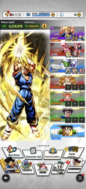 B86-IOS+Android-Meta Account-UL Super Buu+2 LR(Super Vegito Full Red Star+Piccolo)+16 Legends Limited+Equipment+14 Zenkai+Vegito+Gotenks+SS2 Gok
