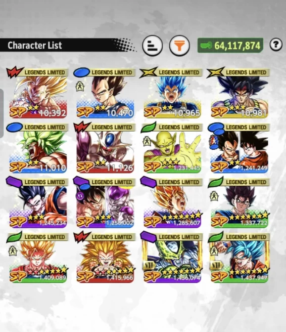 B86-IOS+Android-Meta Account-UL Super Buu+2 LR(Super Vegito Full Red Star+Piccolo)+16 Legends Limited+Equipment+14 Zenkai+Vegito+Gotenks+SS2 Gok