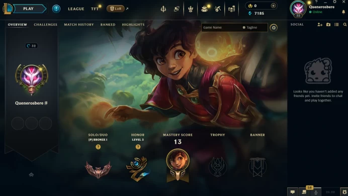 [EUW] S16! - SPLIT 1! Bronze 1 - 1 Win 0 Lose 30 LP Gain - Unverified Email - Ranked Ready