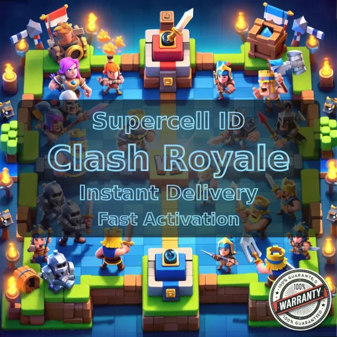 KT 13 LEVEL 38+Trophies:6435+1 Evolution+108 Cards+2 Cards (14LVL)+2 Tower Skins+16 Emotes+264K Gold+255 Gems+IOS/ANDROID #LOT-136431