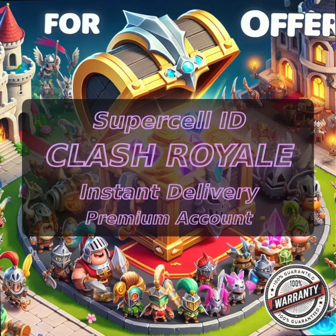 KT 12 LEVEL 36+Trophies:6054+108 Cards+5 Cards (14LVL)+2 Tower Skins+33 Emotes+306K Gold+1610 Gems+IOS/ANDROID #LOT-136448