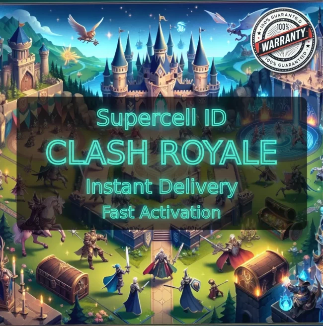 KT 14 LEVEL 43+Trophies:7146+1 Evolution+114 Cards+11 Cards (14LVL)+10 Tower Skins+55 Emotes+967K Gold+476 Gems+IOS/ANDROID #LOT-136466