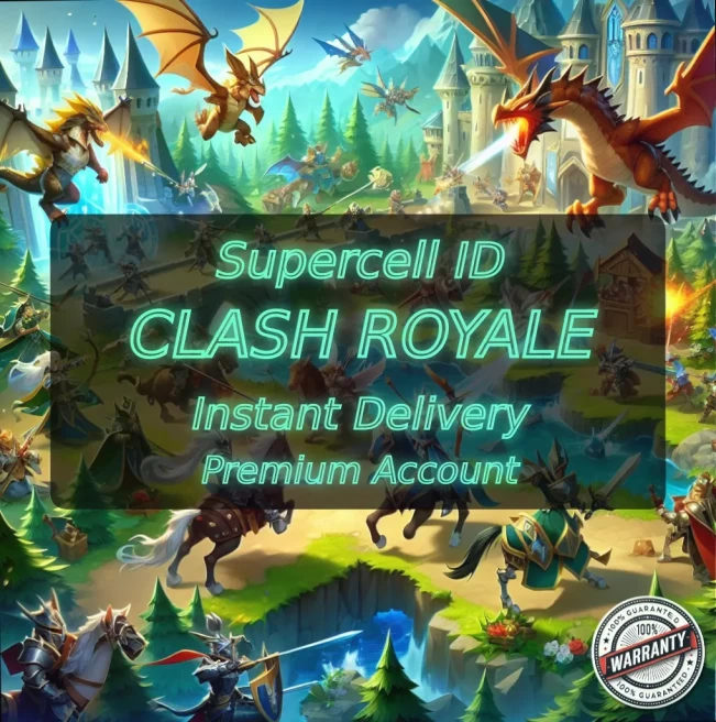 KT 13 LEVEL 41+Trophies:5234+104 Cards+2 Cards (13LVL)+1 Tower Skins+29 Emotes+46K Gold+214 Gems+IOS/ANDROID #LOT-136475