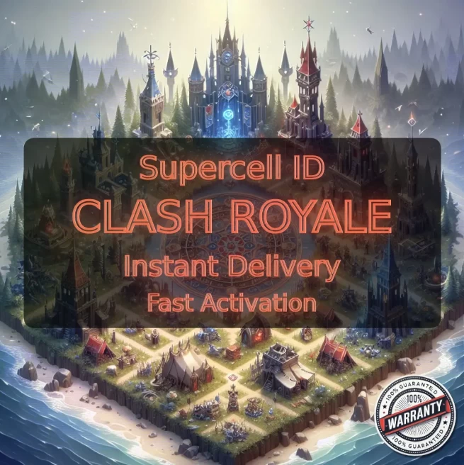 KT 13 LEVEL 39+Trophies:7562+1 Evolution+115 Cards+5 Cards (14LVL)+2 Tower Skins+48 Emotes+621K Gold+264 Gems+IOS/ANDROID #LOT-136481