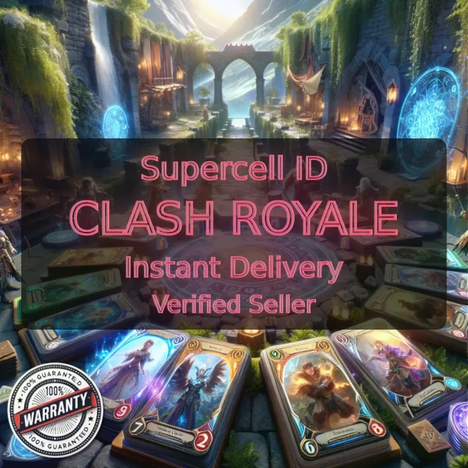 KT 14 LEVEL 51+Trophies:7374+10 Evolution+119 Cards+1 Cards (MAX) + 9 Cards (14LVL)+5 Tower Skins+42 Emotes+38K Gold+843 Gems+IOS/A #LOT-136485