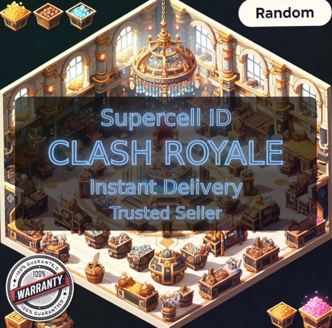 KT 13 LEVEL 40+Trophies:8094+1 Evolution+116 Cards+3 Cards (14LVL)+6 Tower Skins+27 Emotes+218K Gold+919 Gems+IOS/ANDROID #LOT-136503