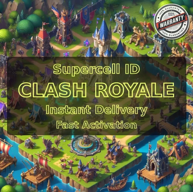 KT 13 LEVEL 38+Trophies:6005+2 Evolution+110 Cards+2 Cards (14LVL)+5 Tower Skins+22 Emotes+304K Gold+124 Gems+IOS/ANDROID #LOT-136515