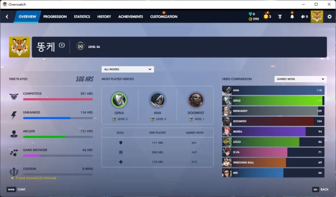 DOOMFIST / THUNDER / 5 Gold Weapons / Full Mail Access / see the picture / Please Read Description / zeqi