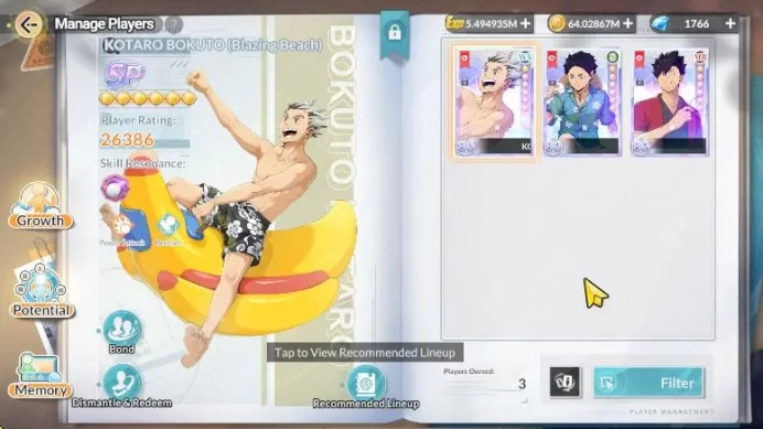 SEA Lv60| 3 SP (Tetsuro,Keiji,BokutoR3)+Memo 6 UR (Toru,Ushijima,SakusaR2,KoraiR2,Sachiro,Motoya)+Memo 12 SSR|CheckSS|HFH1018
