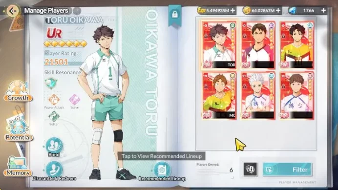 SEA Lv60| 3 SP (Tetsuro,Keiji,BokutoR3)+Memo 6 UR (Toru,Ushijima,SakusaR2,KoraiR2,Sachiro,Motoya)+Memo 12 SSR|CheckSS|HFH1018