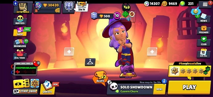 [Code 9835] Level 110 / 30k Trophy + Witch Shelly / 176 Skins / Very Cheap