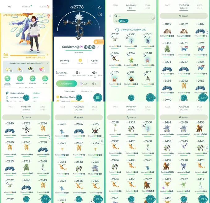 AC1463 -lv 66 Instinct | x11 3000CP | x135 2000CP | x40 Legendary | x9 SHUNDO | x38 shiny | x14 100IV | Shundo Charizard Quaquaval Torracat | Me