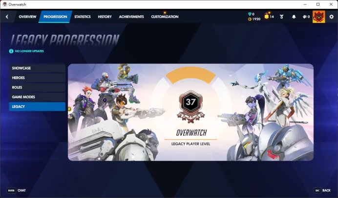 1920 Overwatch Coins / 16000 LEGACY COMPETITIVE POINTS / Full Mail Access / see the picture / Please Read Description /  bzjs
