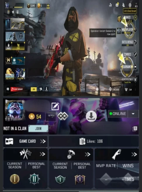 54LV~10 CHARACTERS~26EPIC/1L WEAPON~10E VEHICLE~9EMOTES&nbsp;&nbsp; #A5Z
