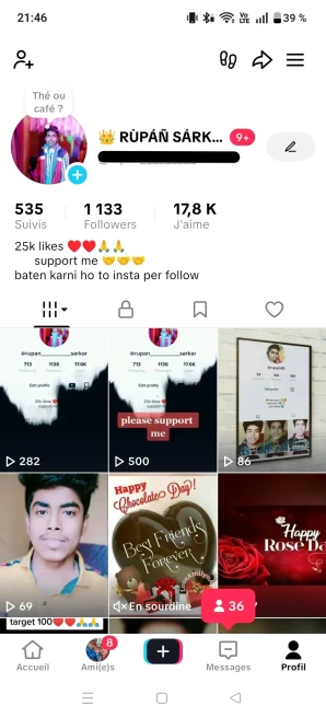 [Code 9842] 1000 Followers + 17k Likes / Very Cheap