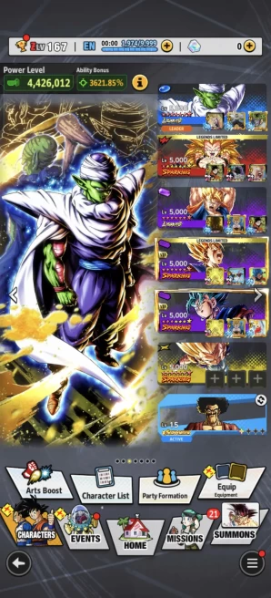 B88-IOS+Android-Meta Account-2 LR Full Red Star(Vegito+Piccolo)+27 Legends+Vip Equipment+15 Zenkai+419 Millions Power+Good Team+SS2 Goku+Gotenks